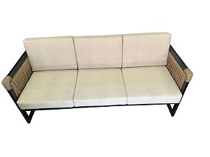 Sofá 3 Lugares Zurick Tricô Náutico