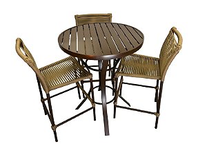 Conjunto Bistrô Nova York + Banqueta Madri