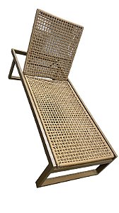 Espreguiçadeira Esmirna corda náutica trama marraquete