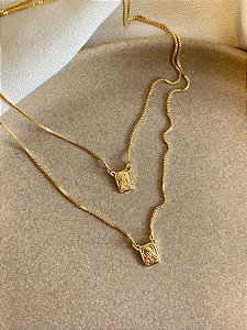 ESCAPULARIO MINI BANHADO A OURO 18K