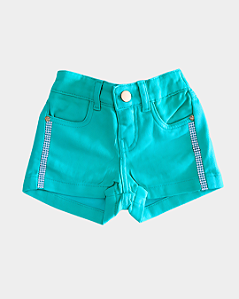 Shorts Jeans Menina Colorittá Verde