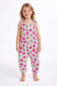 Macacão Infantil Saruel Flores