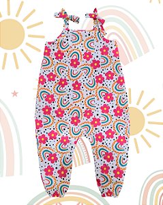 Macacão Infantil Saruel Flores