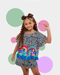 Conjunto Infantil Meninas Arco - Íris