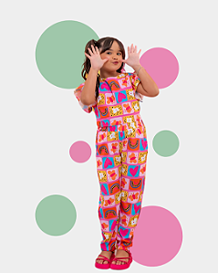 Conjunto Infantil Meninas Coração