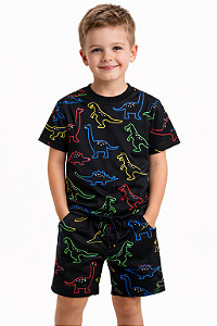 Conjunto Meninos Dino Colorir
