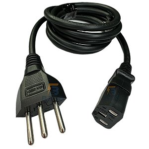 Cabo de Força 3 x 1mm x 1,5 Reforçado para Panelas Elétricas Universal