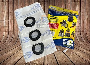 Saco Descartável C/3 Peças Aspirador Electrolux Flex / Aqp20 / GT30n ( PORTOPEL )