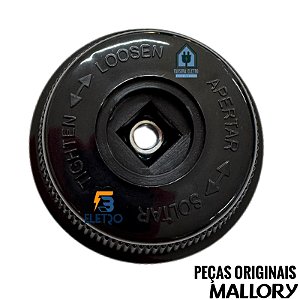 Porca Trava da Hélice Preta para Ventiladores Mallory 30cm 40cm 50cm ( Olimpo, TS40, Neo, Air Timer, Air 15, Boreal )