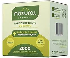 PALITO DENTE BAMBU NATURAL 2000UN