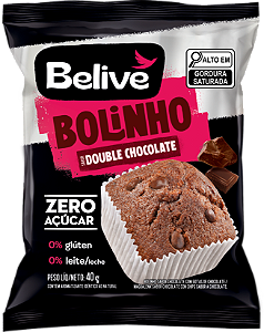 BOLINHO BELIVE DOUBLE CHOCOLATE 6X10X40G