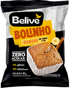 BOLINHO BELIVE BANANA CANELA CHIA 6X10X40G