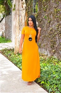 Vestido Longo Barra Redonda