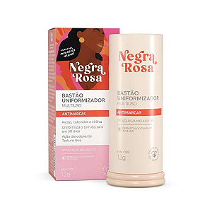 Bastão Uniformizador Multiuso Antimarcas Negra Rosa 12g