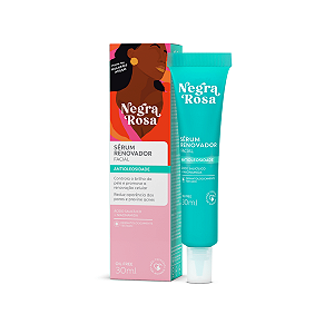 Serum Renovador Facial Antioleosidade Negra Rosa 30ml