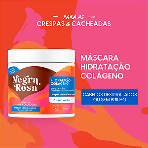 Máscara Capilar Hidratação Colágeno Negra Rosa 500G