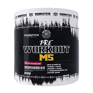 Pré Treino WorkOut M5 Monster Probiótica - 300g