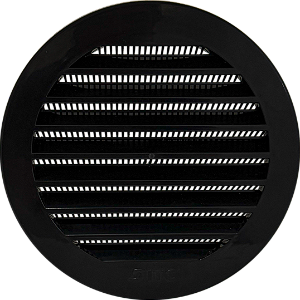 Grade de Ventilação para Vidro 150 Mm Preta