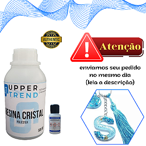 Resina Cristal Transparente Para Artesanatos 500g + Catalisador
