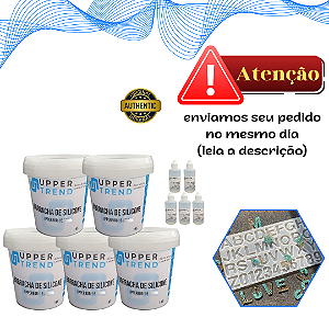 Borracha De Silicone Branca Alta Flexibilidade para Moldes Com Catalisador  5,150 Kg