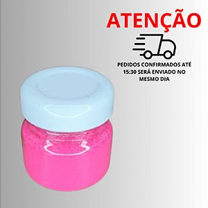 Pigmento em pó Rosa Pink fluorescente para resina epoxi / velas 15 gramas