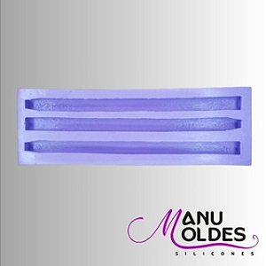 Molde de silicone caneta resina decoração