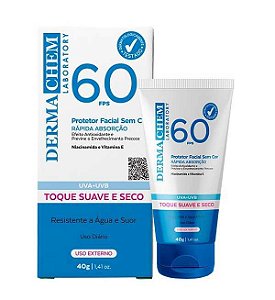 PROTETOR SOLAR FACIAL DERMACHEM FPS 60