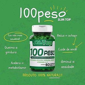 EMAGRECEDOR SEM PESO SLIM TOP 500G 60 CAPSULAS