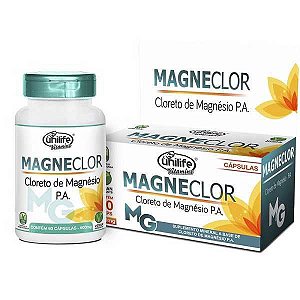 CLORETO DE MAGNESIO MAGNECLOR UNILIFE 600MG 60 CAPSULAS