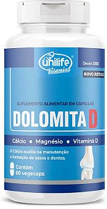 DOLOMITA D UNILIFE 950MG 60 CAPSULAS