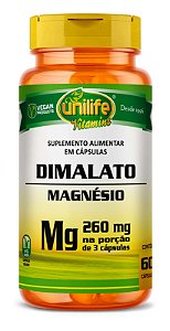 MAGNESIO DIMALATO UNILIFE 800MG 60 CAPSULAS