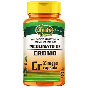 PICOLINATO DE CROMO UNILIFE 500 MG 60 CAPSULAS