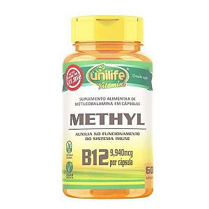 VITAMINA B12 METILCOBALAMINA UNILIFE 350MG 60 CAPSULAS