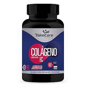 COLÁGENO HIDROLISADO + VITAMINA C TAKE CARE  500MG 60 CÁPSULAS