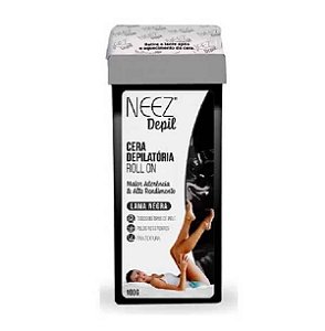 CERA DEPILATÓRIA ROLLON LAMA NEGRA NEEZ DEPIL 100G