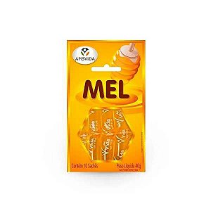 MEL PURO APIS VIDA CARTELA COM 12 SACHE DE 4G