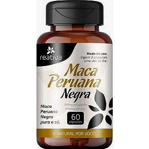 MACA PERUANA NEGRA REATIVA 60 CAPSULAS