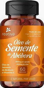 OLEO DE SEMENTE DE ABOBORA 1000 MG REATIVA 60 CAPSULAS