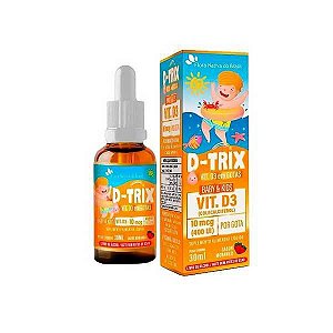 D-TRIX VITAMINA D SABOR MORANGO KIDS  FLORA NATIVA 30ML