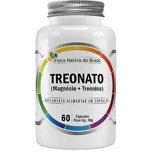 TREONATO MAGNESIO + TREONINA 600MG - FLORA NATIVA 60 CAPSULAS