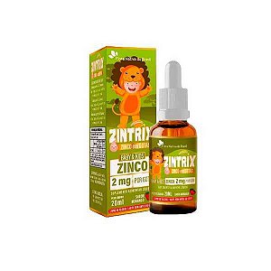 ZINTRIX ZINCO  SABOR MORANGO KIDS  FLORA NATIVA 2MG GOTA 20ML
