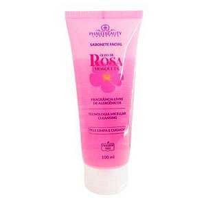 SABONETE FACIAL ROSA MOSQUETA PHALLEBEAUTY 100ML