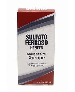 SULFATO FERROSO XAROPE  ZILFARMA 120ML