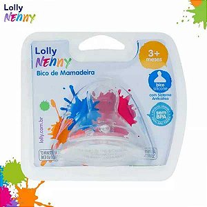 BICO DE MAMADEIRA LOLLY NENNY ORTODÔNTICA N°2 (+3 MESES) RE. 0068-01