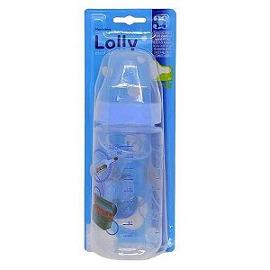 MAMADAIRA LOLLY BIG TIP COLOR REDONDA SILICONE 300ML AZUL REF. 11675-01 M