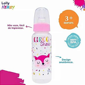 MAMADEIRA LOLLY NENNY TIP REDONDA 240ML ROSA REF. 1360-01