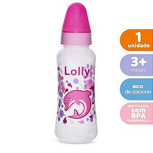 MAMADEIRA LOLLY KINDDY OCEANO ORTODÔNTICA 250ML ROSA REF. 2062-01 F