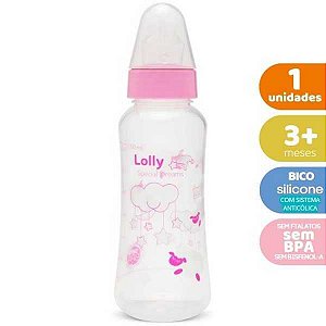 MAMADEIRA LOLLY KINDDY SPECIAL DREAMS ORTODÔNTICA 250ML ROSA REF. 3062-01 F
