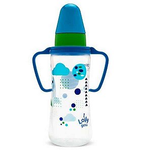 MAMADEIRA LILLY NENNY BICO DE SLICONE TIP TRICOLOR VIVA COM ALÇA ORTODÔNTICA 250ML REF. 3262-01 M