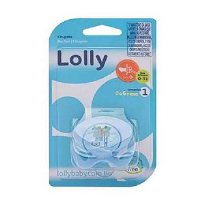 CHUPETA LOLLY TIP BICO DE SILICONE ORTODÔNTICA TAMANHO 1 AZUL REF. 4014-01 M